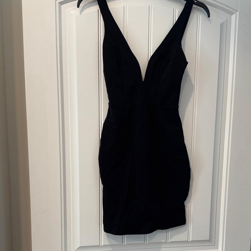 Lulu's Chic Black Sleeveless Mini Dress
